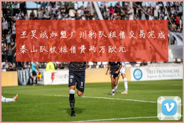 王昊斌加盟广州豹队租借交易完成泰山队收租借费两万欧元